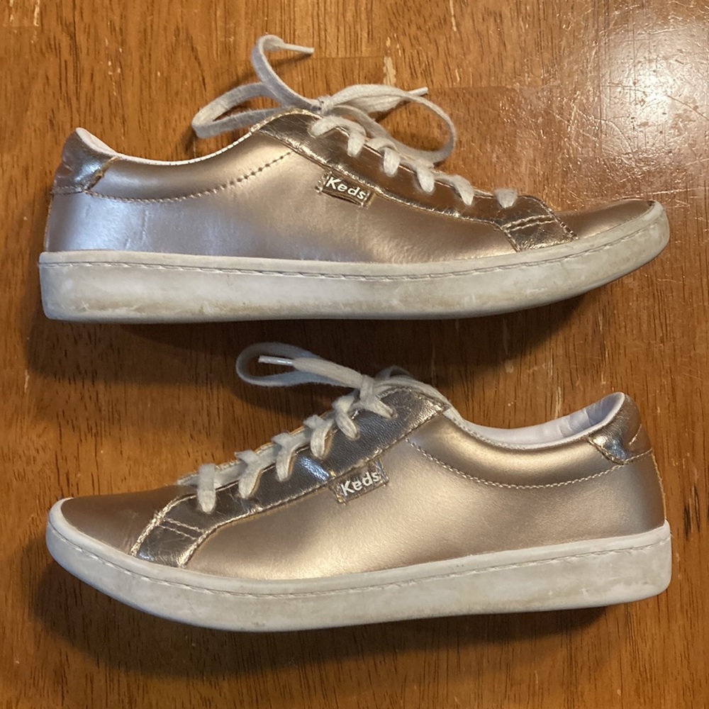 Keds Rose Gold shoes girls size 2.5 - Picture 6 of 7